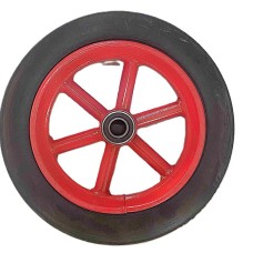 Шаврын тэрэгний дугуй улаан өнгөтэй.